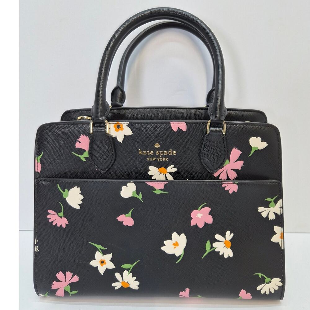 Kate Spade New York Madison Waltz Black Floral Purse
